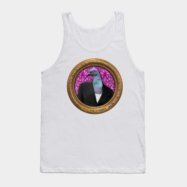 Purple Pigeon Lady in Vintage Frame Tank Top by FaceTheStrange